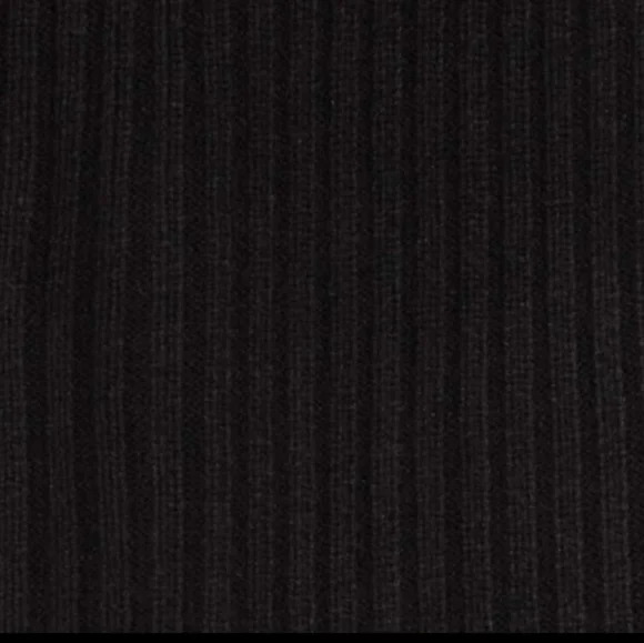 All Saints Black Ribbed Scarf nwt - Picture 2 of 2